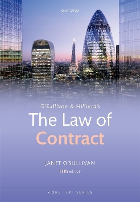 OʼSullivan & Hilliard's The Law of Contract - Janet OʼSullivan