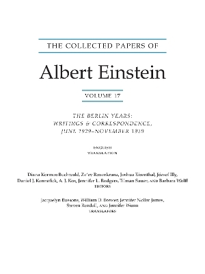 The Collected Papers of Albert Einstein, Volume 17 (Translation Supplement) - Albert Einstein