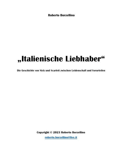 „Italienische Liebhaber“ - Roberto Borzellino