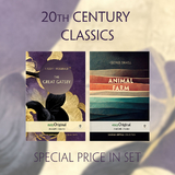 20th Century Classics Books-Set (with 2 MP3 Audio-CDs) - Readable Classics - Unabridged english edition with improved readability - F. Scott Fitzgerald, George Orwell