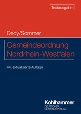 Gemeindeordnung Nordrhein-Westfalen - Dedy, Helmut; Sommer, Christof
