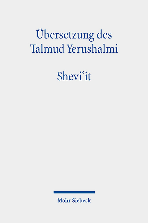 Übersetzung des Talmud Yerushalmi - 