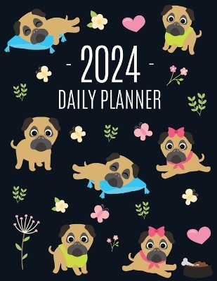 Pug Planner 2024 - Happy Oak Tree Press