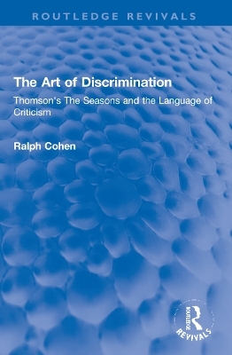 The Art of Discrimination - Ralph Cohen