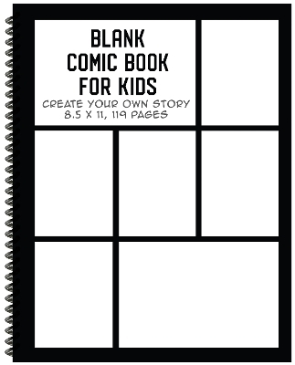 Blank Comic Book for Kids - The Whodunit Creative Design