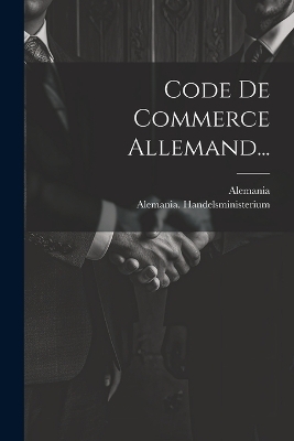 Code De Commerce Allemand... - Alemania Handelsministerium