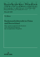 Bankenaufsichtsrecht in China und Deutschland - Yi Zhao