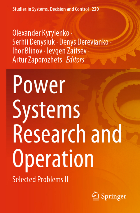 Power Systems Research and Operation - 