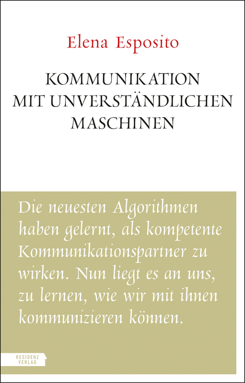 Kommunikation mit unverständlichen Maschinen - Elena Esposito