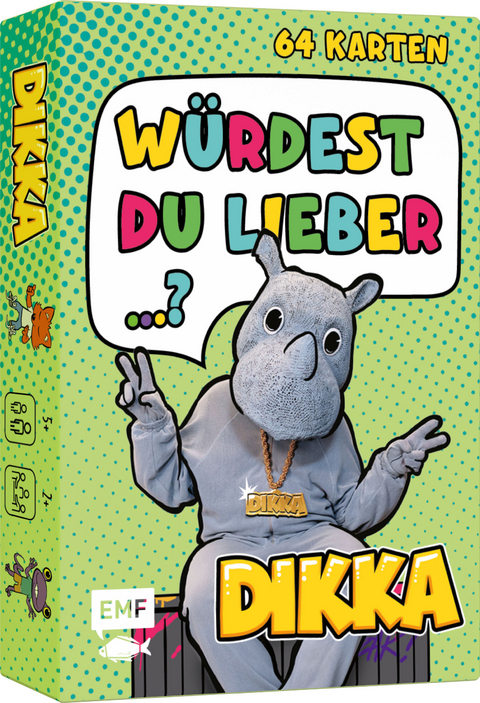 Kartenspiel: Würdest du lieber...? Nashornstarke Fragen für Kids mit DIKKA -  Dikka