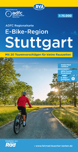 ADFC-Regionalkarte E-Bike-Region Stuttgart, 1:75.000, mit Tagestourenvorschlägen, reiß- und wetterfest, GPS-Tracks Download - 