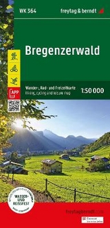 Bregenzerwald, Wander-, Rad- und Freizeitkarte 1:50.000, freytag & berndt, WK 364 - 
