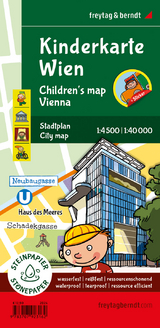 Kinderkarte Wien, Stadtplan 1:40.000, freytag & berndt - Fürnhammer, Arthur