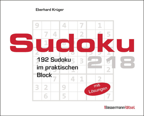 Sudokublock 218 (5 Exemplare à 2,99 €) - Eberhard Krüger