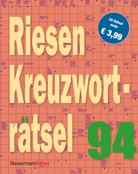 Riesen-Kreuzworträtsel 94 (5 Exemplare à 3,99 €) - Eberhard Krüger