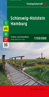 Schleswig-Holstein - Hamburg, Straßen- und Freizeitkarte 1:150.000, freytag & berndt - 