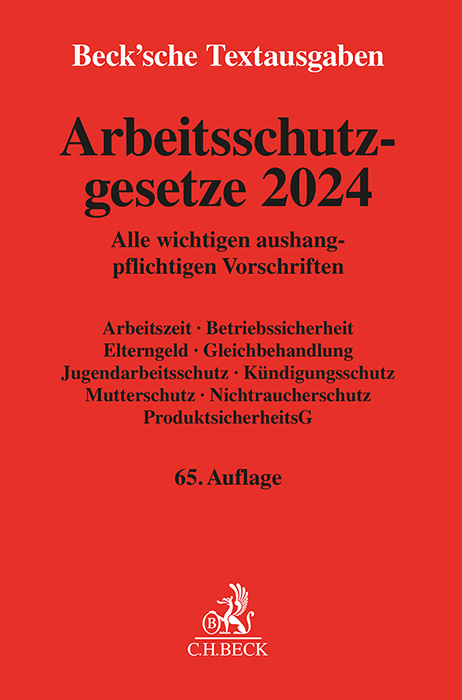 Arbeitsschutzgesetze 2024