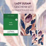 Lady Susan Geschenkset (Softcover + Audio-Online) + Marmorträume Schreibset Basics - Jane Austen