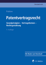 Patentvertragsrecht - Hubertus Baumhoff, Ronny Hauck, Sven Kluge, Matthias Lamping, Martin Löhnig, Louis Pahlow