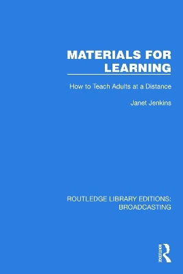 Materials for Learning - Janet Jenkins