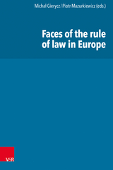 Faces of the rule of law in Europe - 