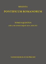 Regesta Pontificum Romanorum - Philipp Jaffé