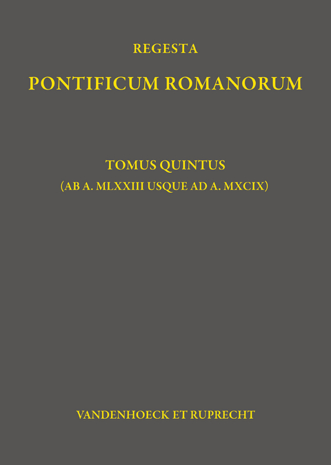 Regesta Pontificum Romanorum - Philipp Jaffé