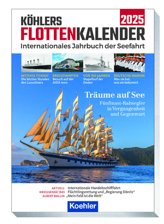 Köhlers FlottenKalender 2025 - Guntram Schulze-Wegener