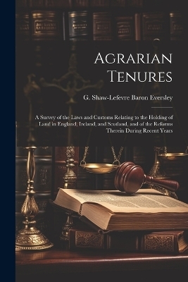 Agrarian Tenures [electronic Resource] - 