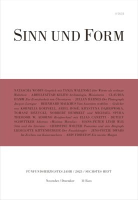 SINN UND FORM 6/2023