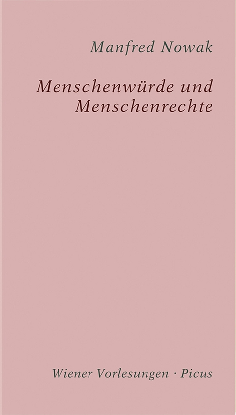 Menschenwürde und Menschenrechte - Manfred Nowak