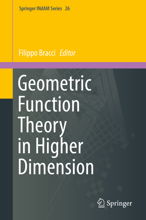 Geometric Function Theory in Higher Dimension - 