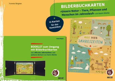 Bilderbuchkarten »Unsere Natur - Tiere, Pflanzen und Menschen im Jahreslauf« von Katrin Wiehle - Yvonne Wagner