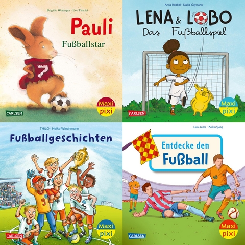 Maxi-Pixi-4er-Set 112: Fußballspaß (4x1 Exemplar) -  diverse