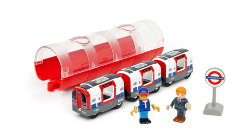 BRIO World – 36085 Trains of the World Londoner U-Bahn mit Licht und Sound | Spielzeugzug mit Licht &amp; Sound für Kinder ab 3 Jahren