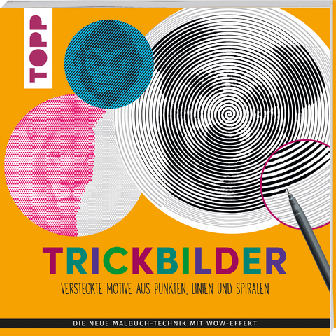 Trickbilder – Versteckte Motive aus Punkten, Linien und Spiralen -  Frechverlag