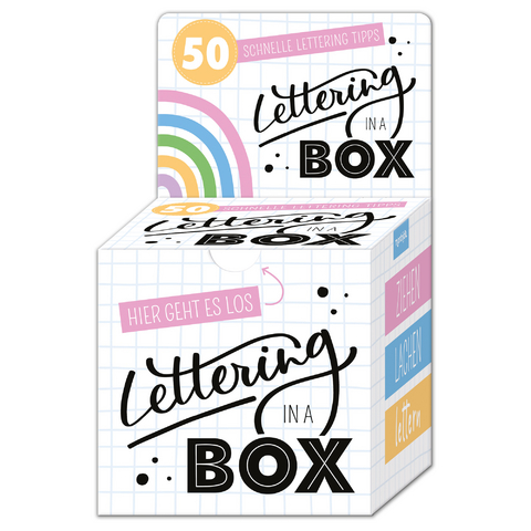 Lettering in a Box - 50 schnelle Letteringtipps - ziehen lachen lettern - Cornelia Landschützer