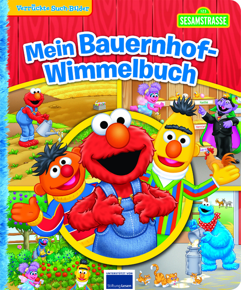 Sesamstraße - Verrückte Such-Bilder - Wimmelbuch - Pappbilderbuch mit wattiertem Umschlag - 
