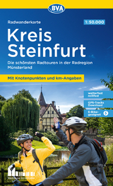 BVA Radwanderkarte Kreis Steinfurt 1:50.000, mit Knotenpunkten und km-Angaben, reiß- und wetterfest, GPS-Tracks Download, E-Bike geeignet - 