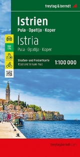 Istrien, Straßen- und Freizeitkarte 1:100.000, freytag & berndt - 