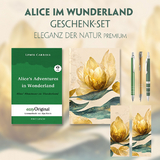 Alice im Wunderland Geschenkset (Hardcover + Audio-Online) + Eleganz der Natur Schreibset Premium - Lewis Carroll