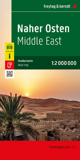 Naher Osten, Straßenkarte 1:2.000.000, freytag & berndt - 