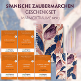 Spanische Zaubermärchen Geschenkset - 5 Bücher (mit Audio-Online) + Marmorträume Schreibset Basics -  Cuentos