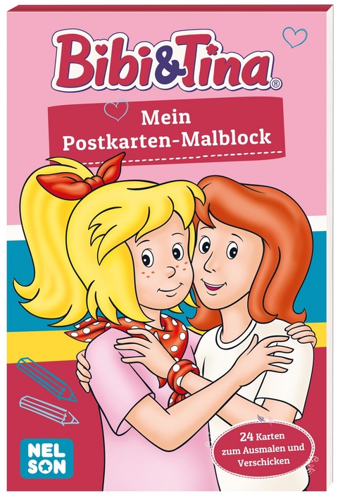 Bibi & Tina: Mein Postkarten-Malblock