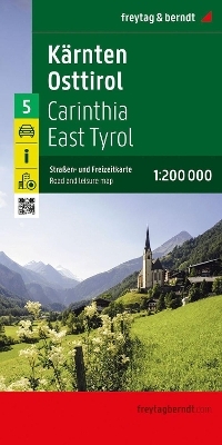 Kärnten - Osttirol, Straßen- und Freizeitkarte 1:200.000, freytag & berndt