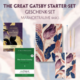 The Great Gatsby Starter-Paket Geschenkset 2 Bücher (mit Audio-Online) + Marmorträume Schreibset Basics - F. Scott Fitzgerald