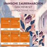 Spanische Zaubermärchen Geschenkset - 5 Bücher (mit Audio-Online) + Marmorträume Schreibset Premium -  Cuentos
