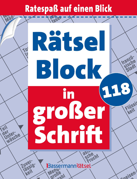 Rätselblock in großer Schrift 118 (5 Exemplare à 2,99 €) - Eberhard Krüger