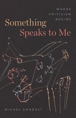 Something Speaks to Me - Professor Michel Chaouli