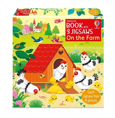 Usborne Book and 3 Jigsaws: On the Farm - Sam Taplin